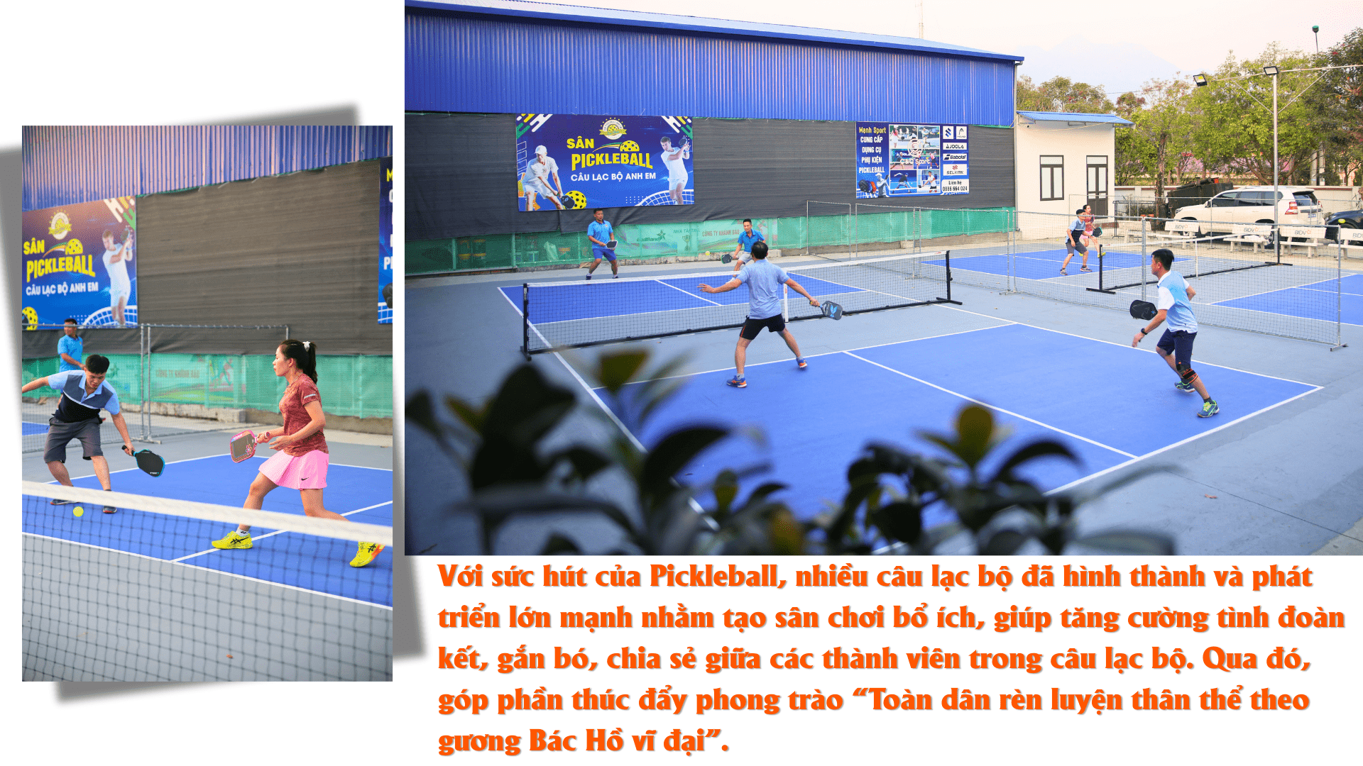 Các câu lạc bộ pickleball đang phát triển môn thể thao cho cả gia đình