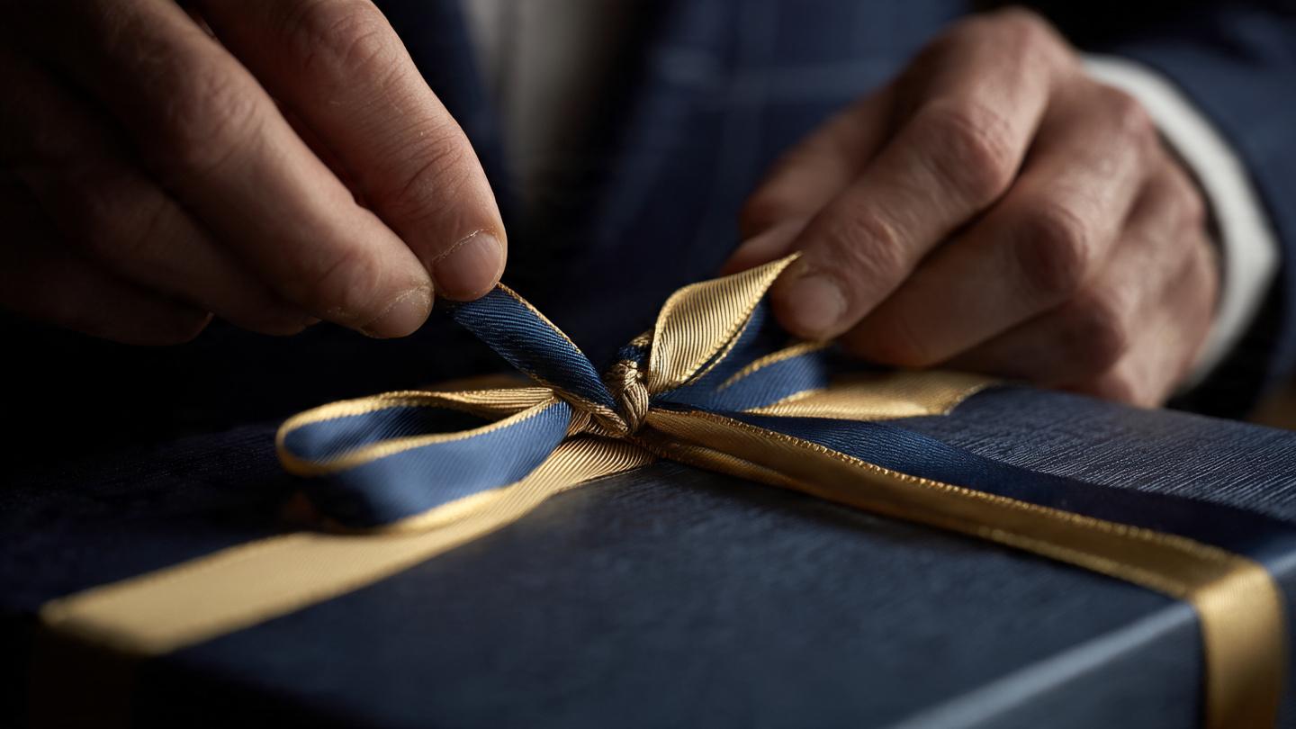 Hướng dẫn cách thắt nơ ruy băng 4 cánh đẹp cho hộp quà doanh nghiệp