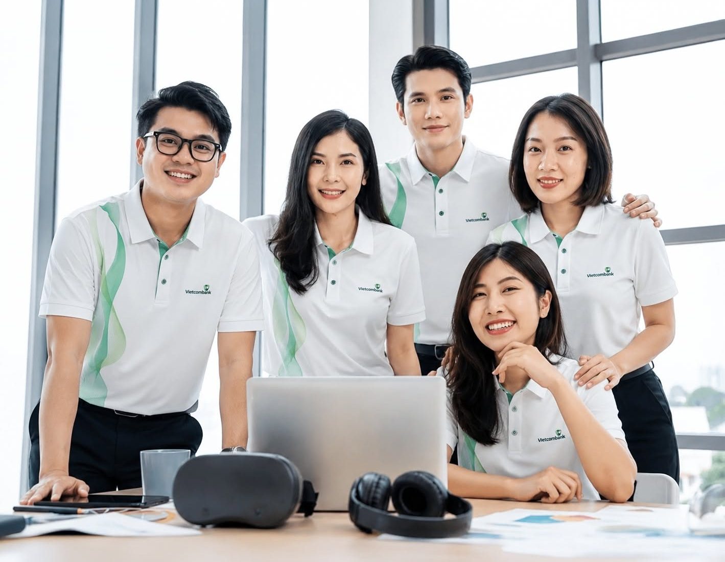 áo polo đồng phục ngân hàng