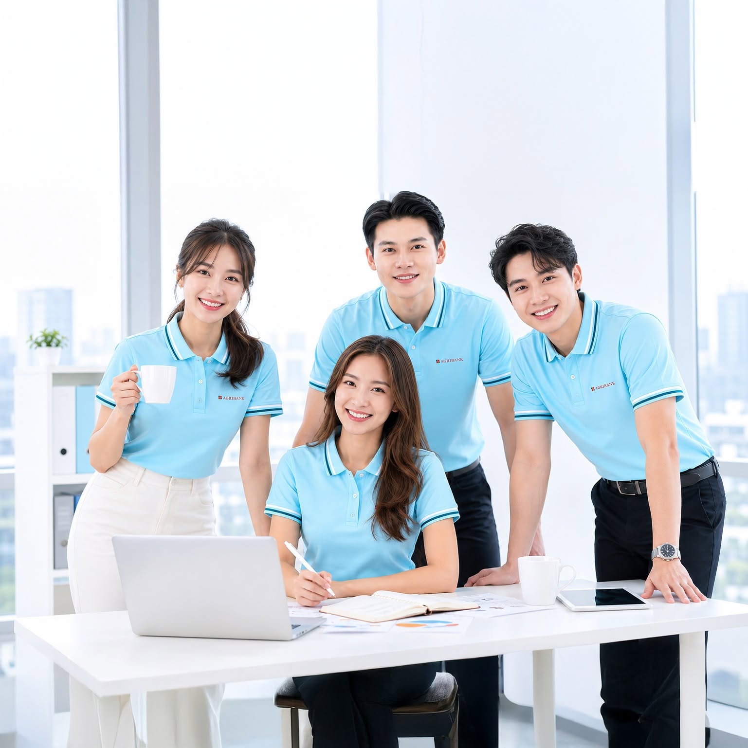 áo polo đồng phục ngân hàng