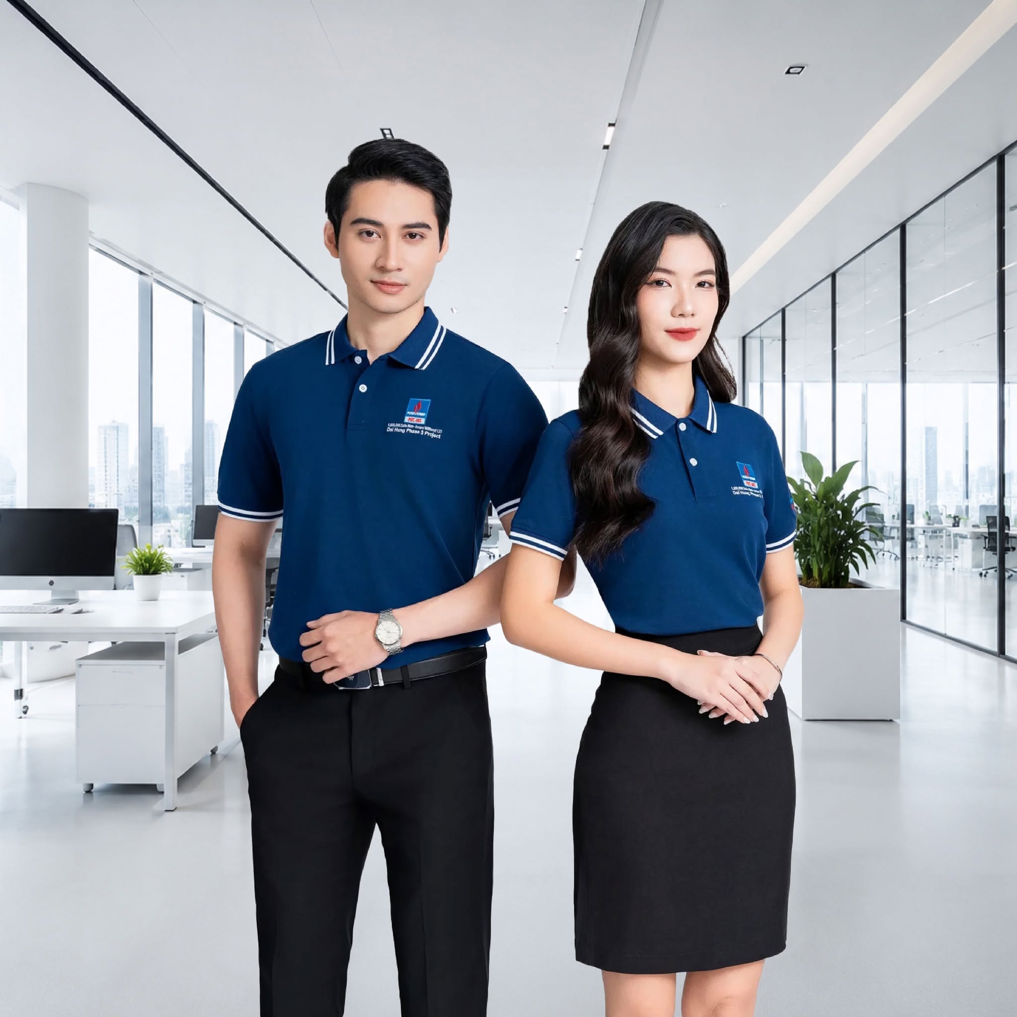 mẫu áo polo đồng phục