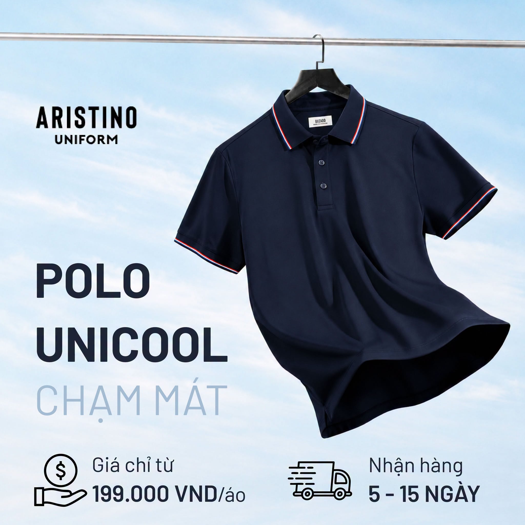 mẫu áo polo đồng phục