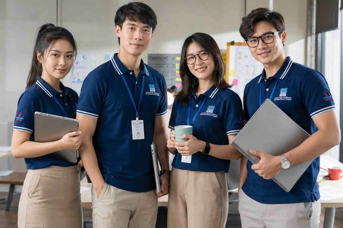 mẫu áo polo đồng phục