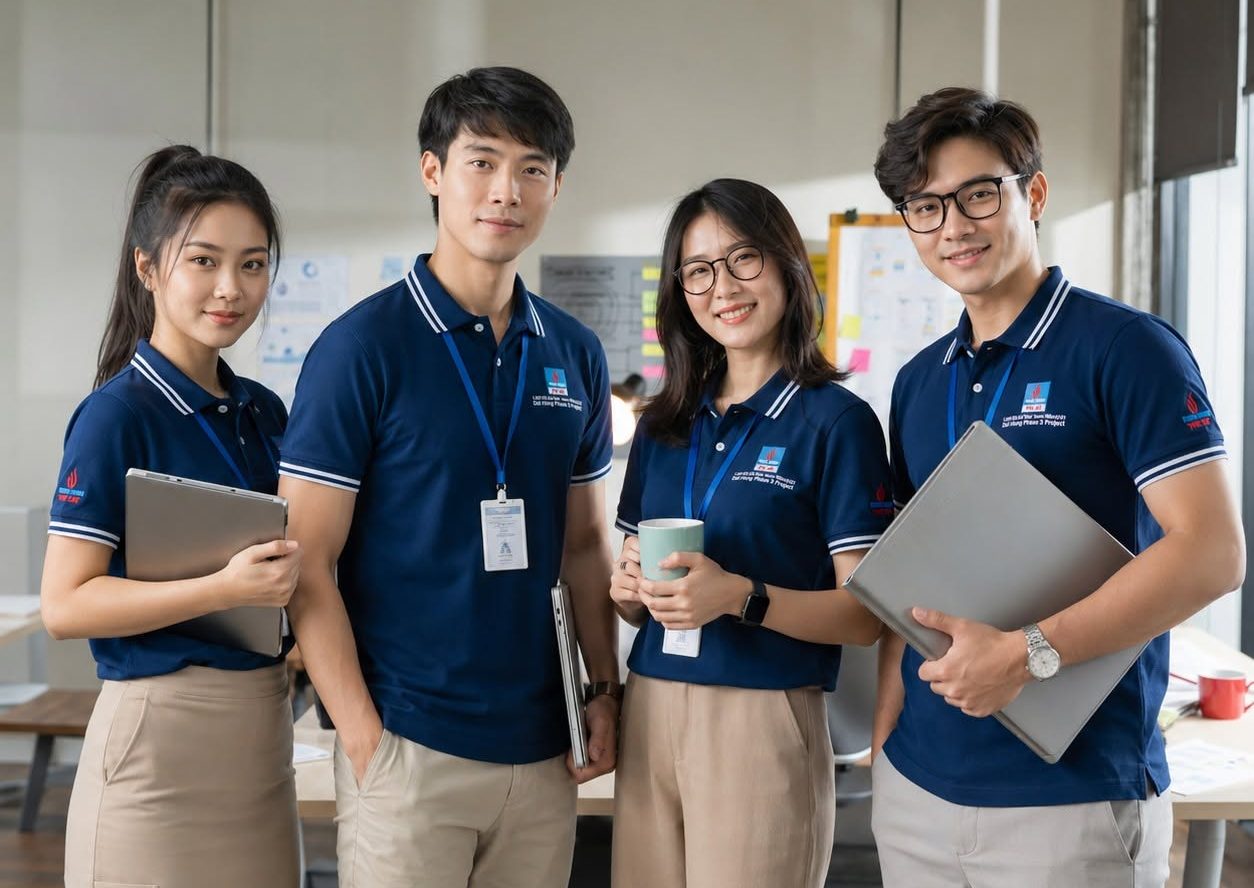 mẫu áo polo đồng phục