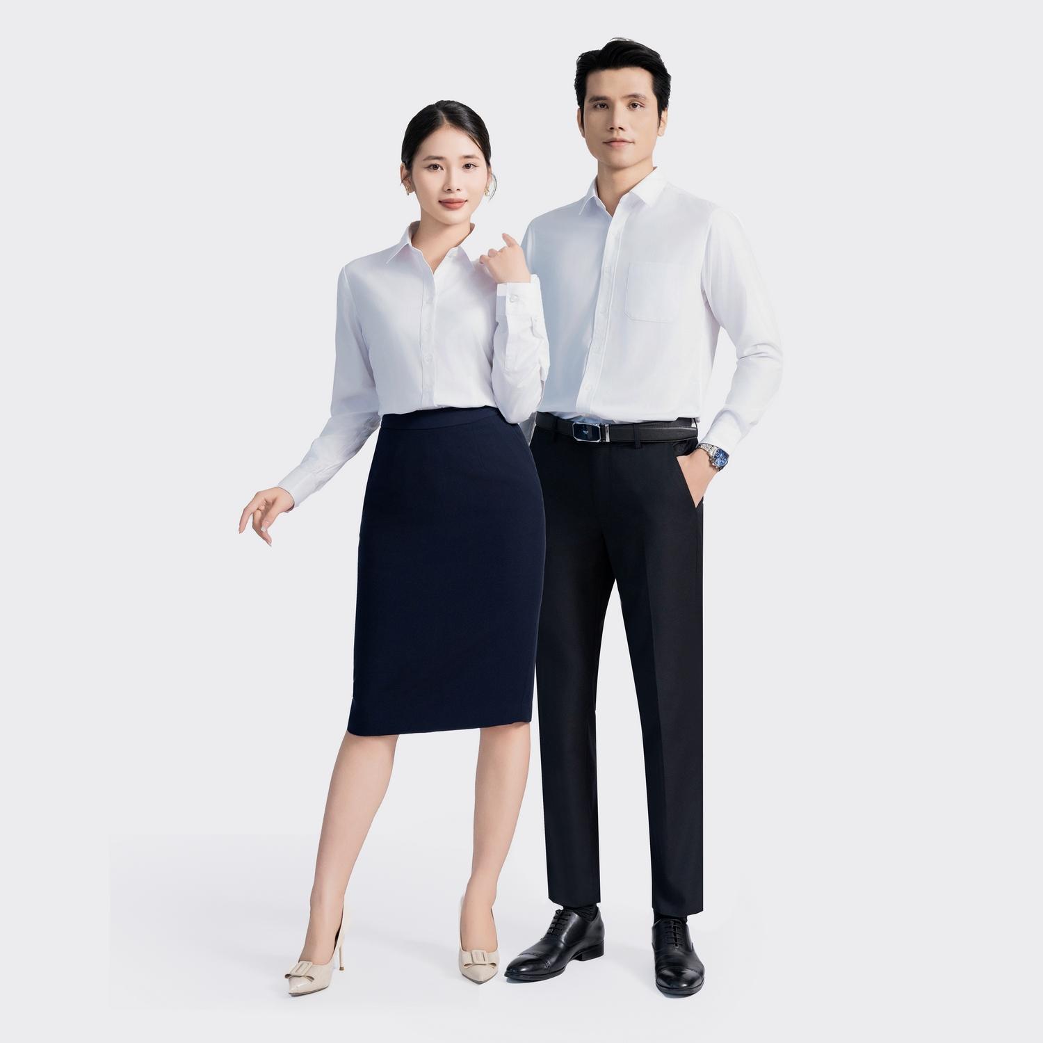 áo sơ mi đồng phục nam nữ
