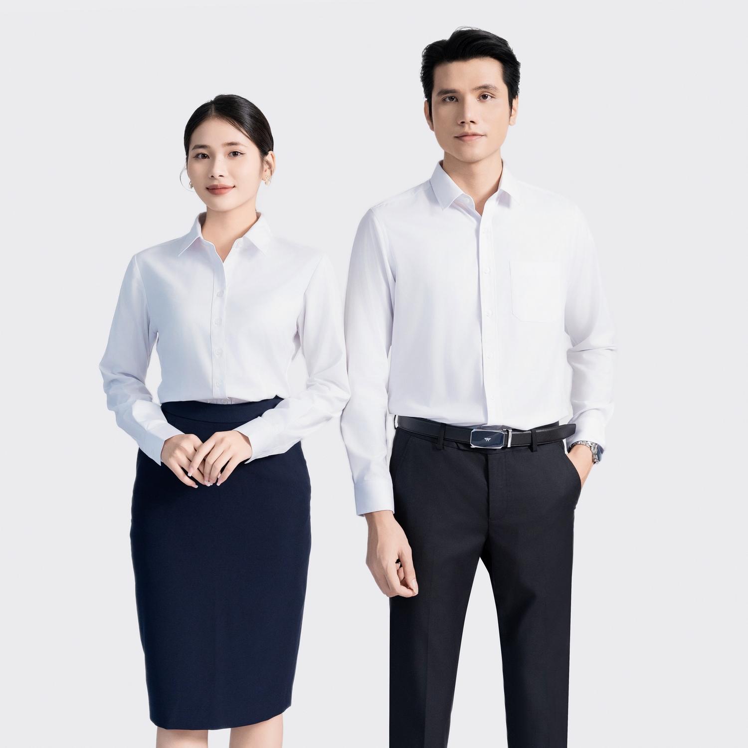 áo sơ mi đồng phục nam nữ