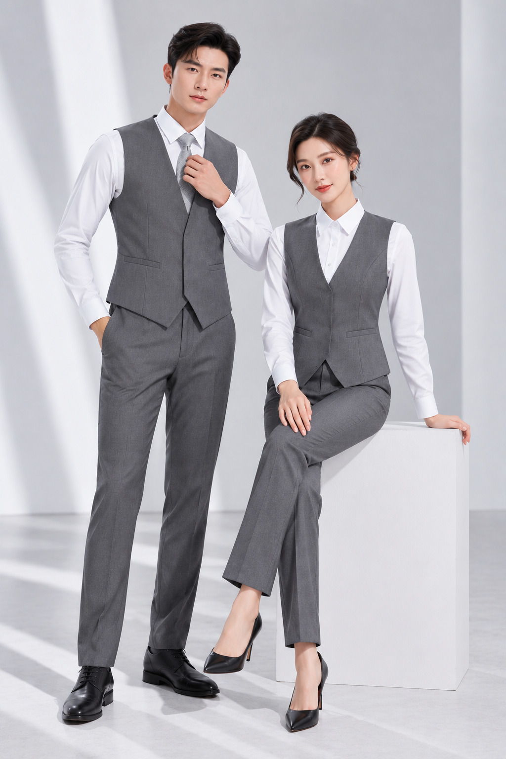 may đồng phục vest tại Hà Nội